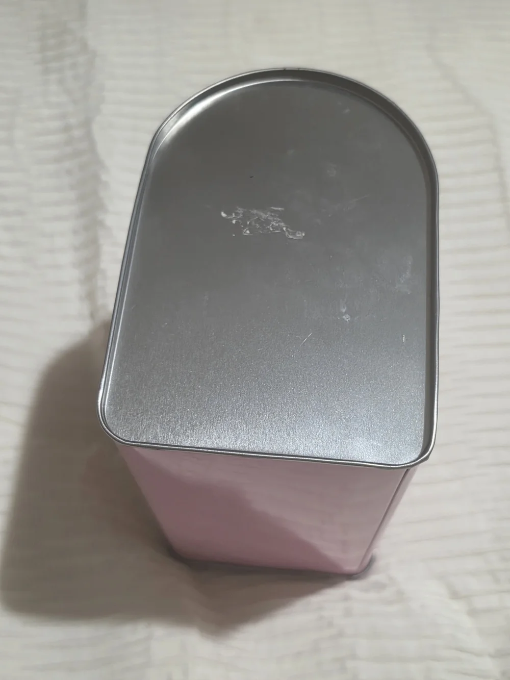 Pink Metal Mailbox with Red Flag